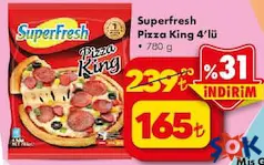 SUPERFRESH PİZZA KİNG 4'LÜ 780 G